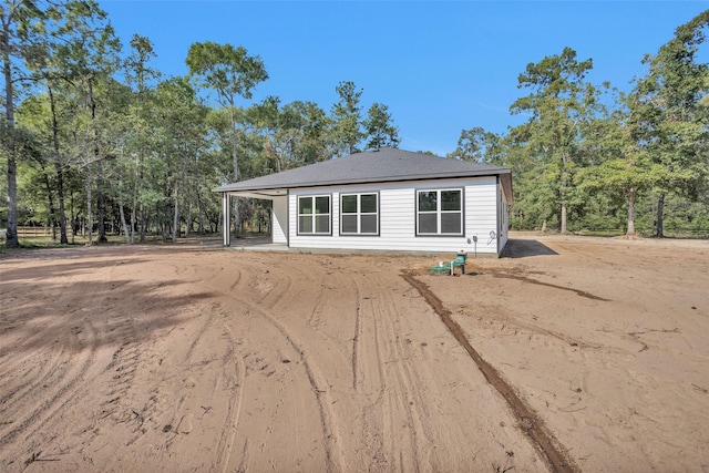 view of back of property