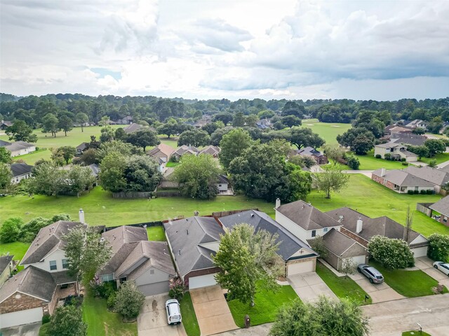 aerial view featuring a residential view