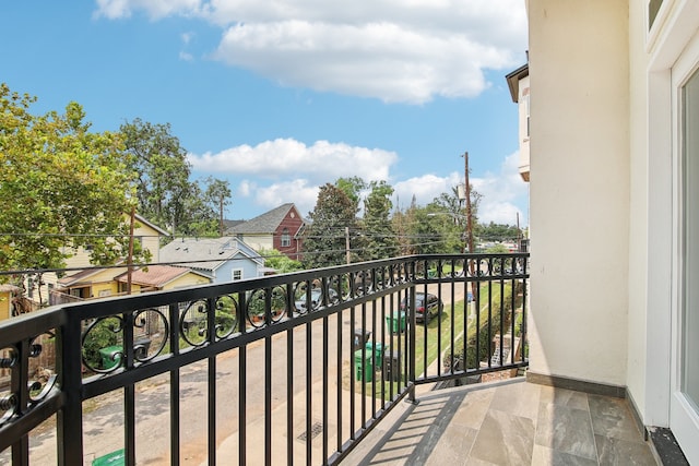 view of balcony