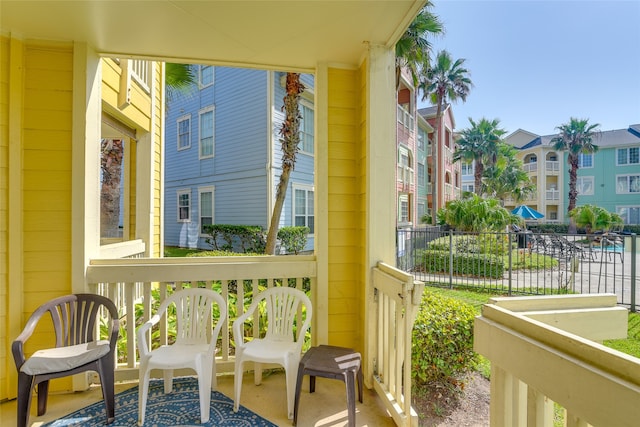 view of balcony