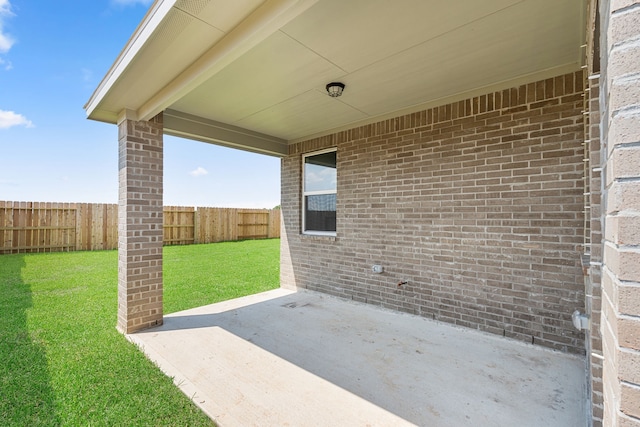 view of patio / terrace with a fenced backyard