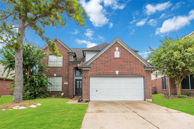 view of front property featuring a front yard