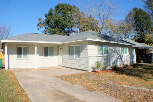 view of ranch-style house