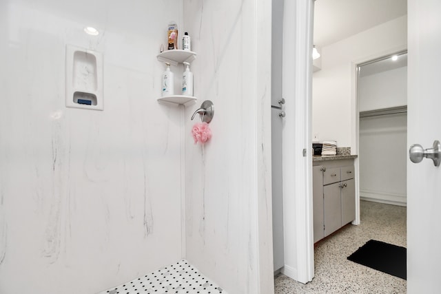 bathroom with walk in shower