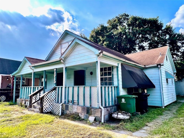 bungalow with a porch