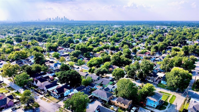 aerial view featuring a residential view