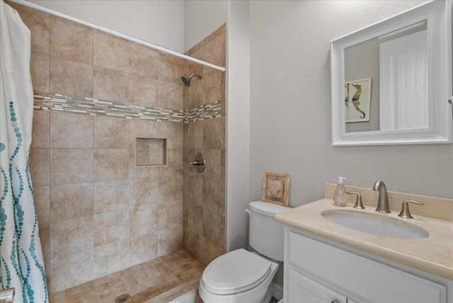119 Velasco Shores Dr, Surfside Beach, TX 77541 - bathroom featuring vanity and a tile shower