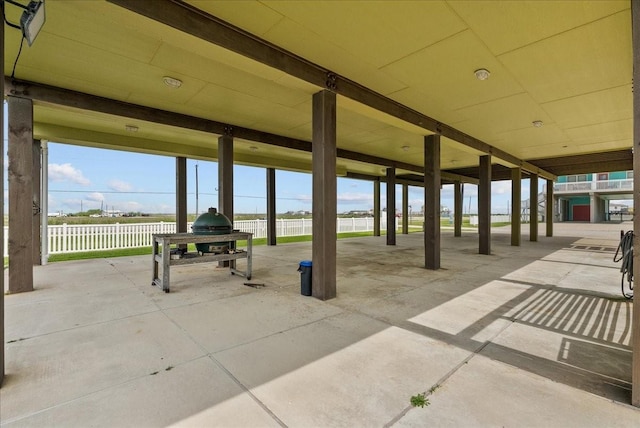 119 Velasco Shores Dr, Surfside Beach, TX 77541 - view of patio / terrace featuring a grill and a water view