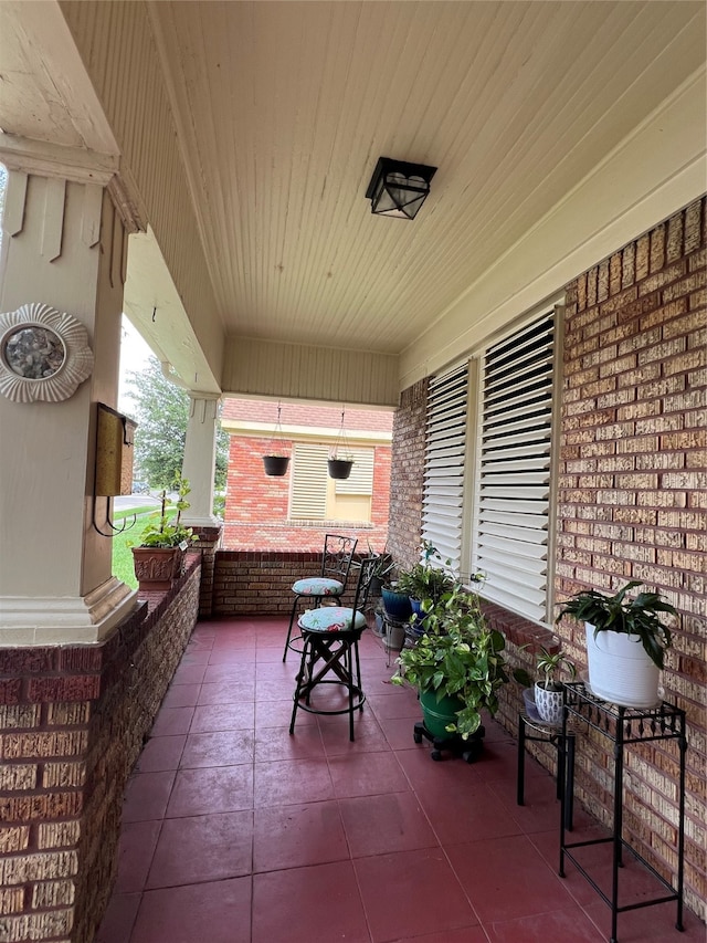 view of patio / terrace featuring a porch