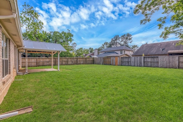 5635 Sage Manor Dr, Houston, TX 77084 - view of yard with a patio area and a fenced backyard