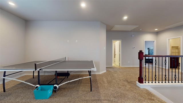 playroom with carpet flooring