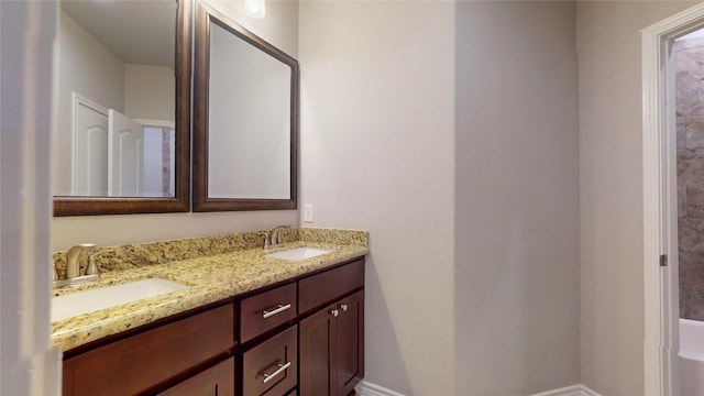 bathroom featuring vanity