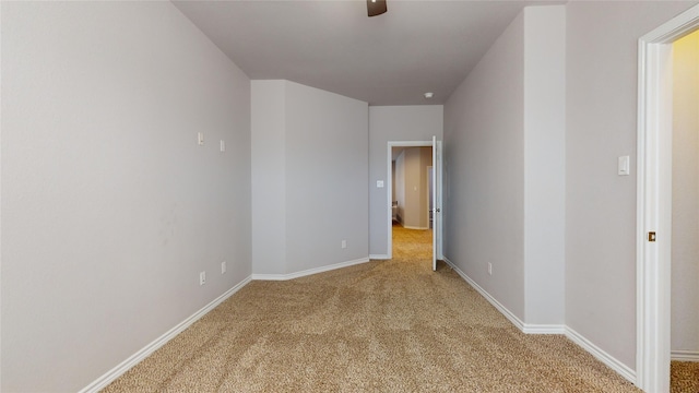 view of carpeted empty room