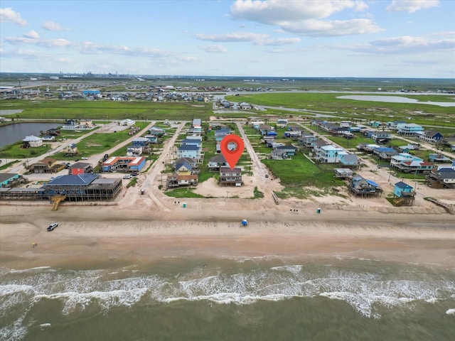125 Driftwood Ct, Surfside Beach, TX 77541 - aerial view with a water view and a residential view