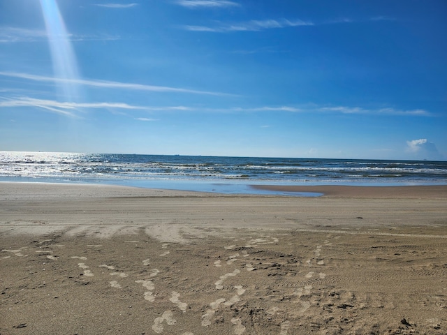 water view featuring a beach view