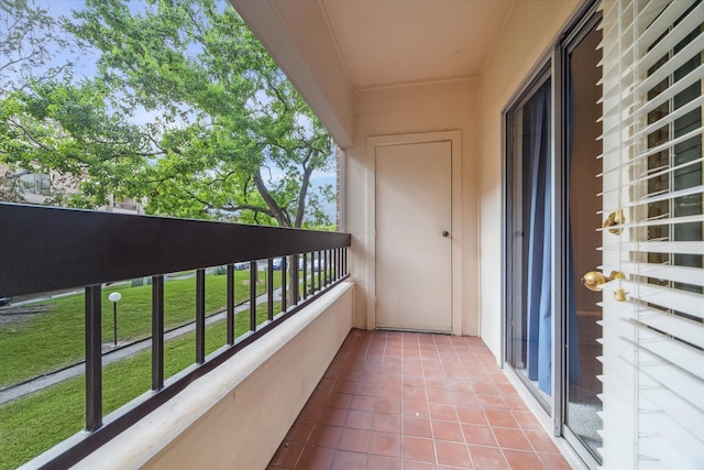 view of balcony