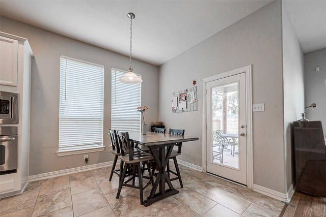 view of dining room