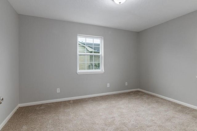 spare room with carpet floors