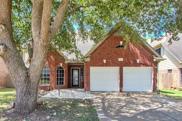 front of property featuring a garage