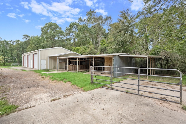 view of stable