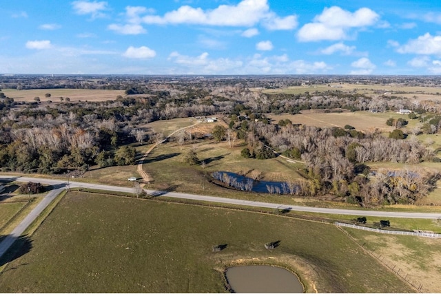 bird's eye view featuring a rural view