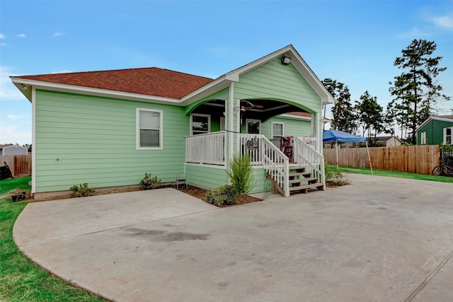 exterior space featuring a patio