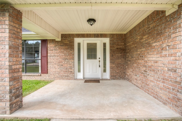 view of exterior entry