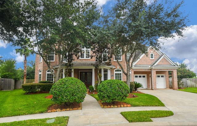 view of front of home featuring a front yard