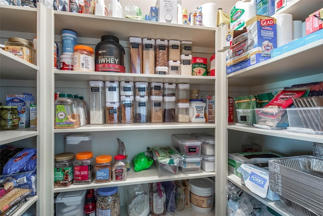 view of pantry