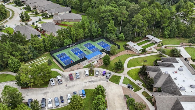 aerial view featuring a residential view