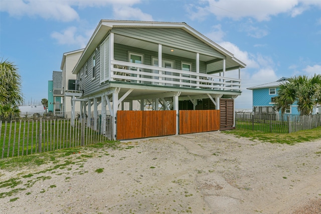 view of front of home