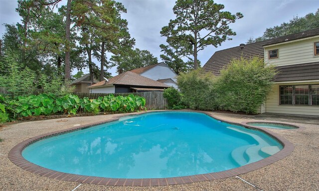 view of pool with a patio area