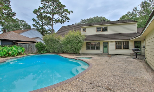 view of pool with a patio