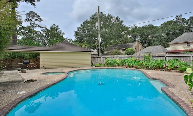 view of pool with a patio