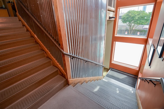 interior space with carpet flooring