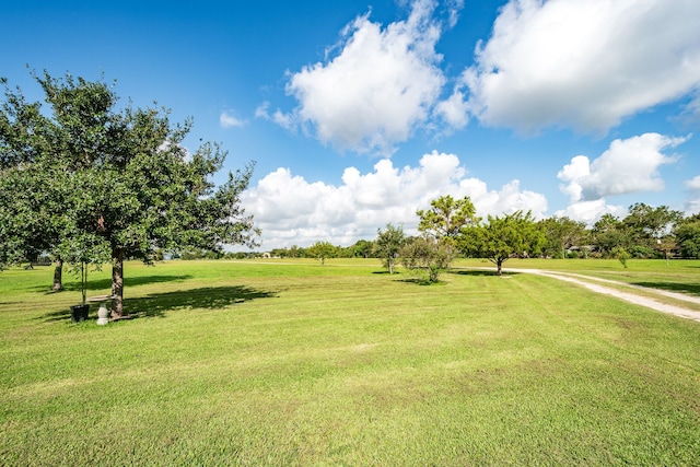 surrounding community featuring a lawn