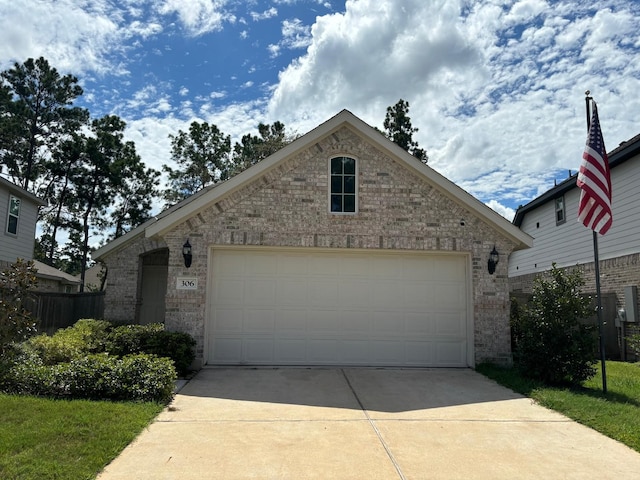 view of front of home featuring a garage