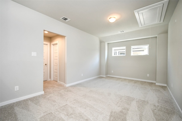 view of carpeted empty room