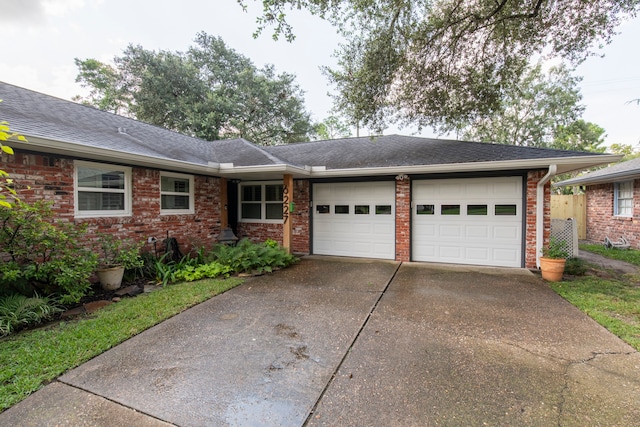 ranch-style house with a garage