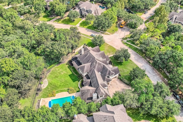 25002 Falling Water Estates Ln, Katy, TX 77494 - aerial view of property and surrounding area featuring a pool area and nearby suburban area