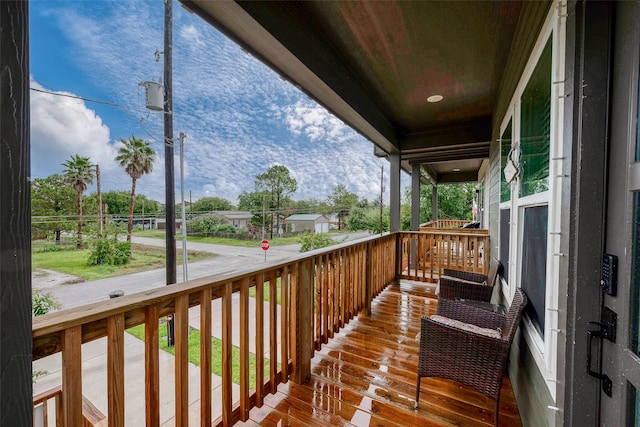 view of wooden terrace