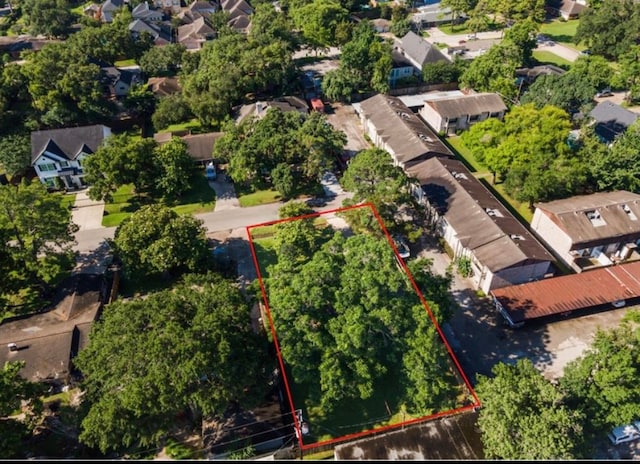 aerial view featuring a residential view