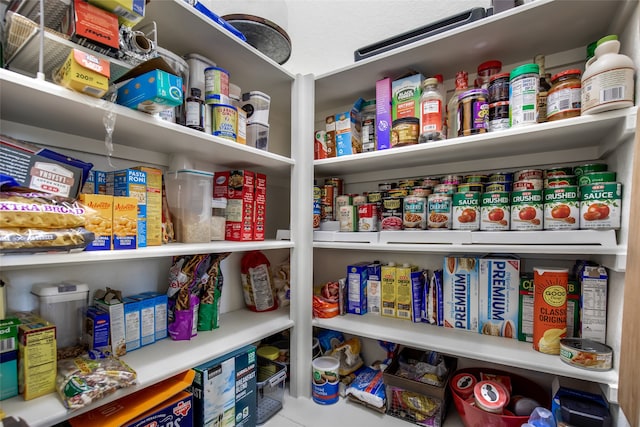 view of pantry