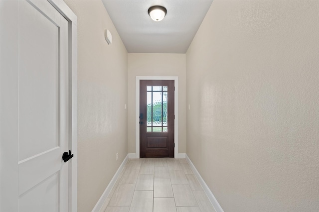 entryway with baseboards