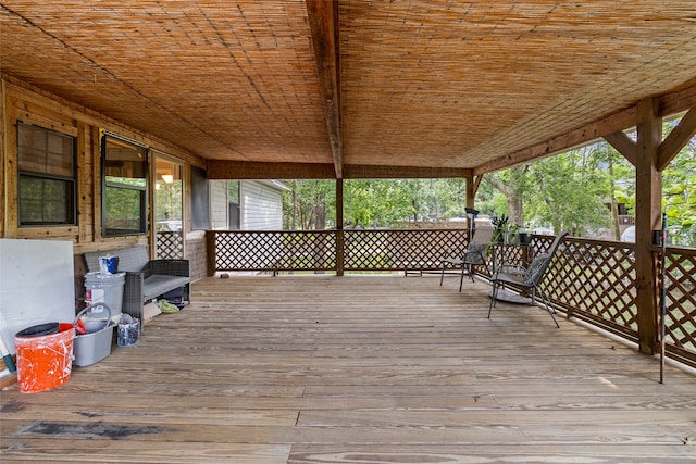 view of wooden terrace