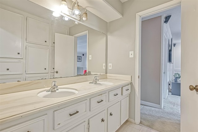 bathroom featuring vanity