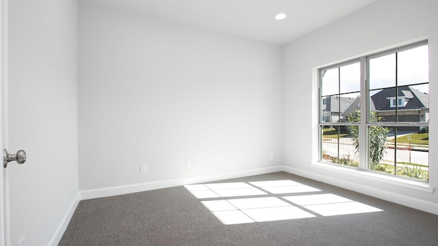 view of carpeted empty room