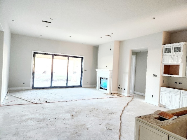 view of unfurnished living room