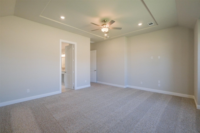 9715 Hunters Run Dr, Missouri City, TX 77459 - empty room featuring a ceiling fan, recessed lighting, baseboards, and visible vents