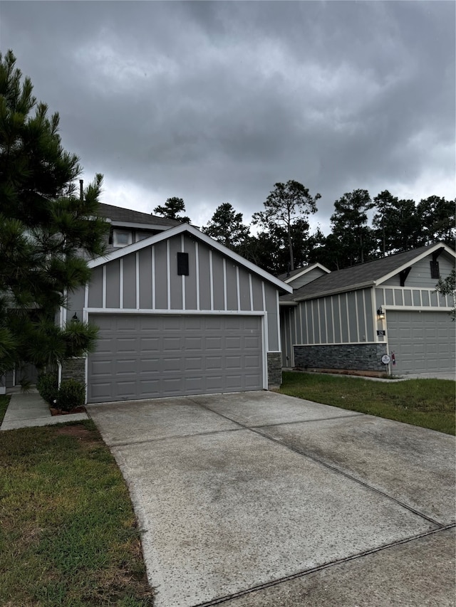 view of home's exterior with an outbuilding and a garage